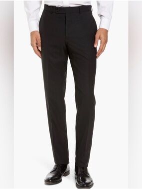 Men's Ted Baker London Classic Black Dress Pants | Size 32 R